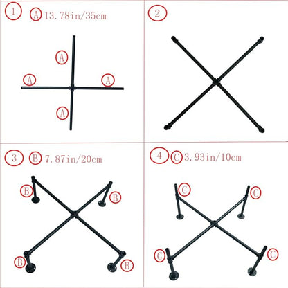 Free Standing Balance Ball Half Rack,Black Balance Ball Display Rack,Balance Board Half Rack Applicable to for Commercial Gyms, Home Gyms, and Studios