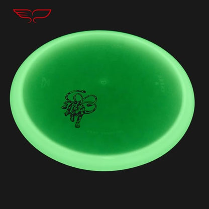 Yikun Stable Midrange Disc Golf Disc - 165-176g Glow-in-The-Dark & Standard Options | Reliable Flight for Outdoor Sports & Games | PDGA Approved (Color May Vary)