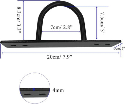 Battle Ropes Anchor, Battle Rope Wall Ceiling Mount Kit Bracket Hook for Suspension Straps Crossfit Gymnastic Rings, Body Weight Strength Training Systems, Yoga Swings Hammocks, Boxing Equipment