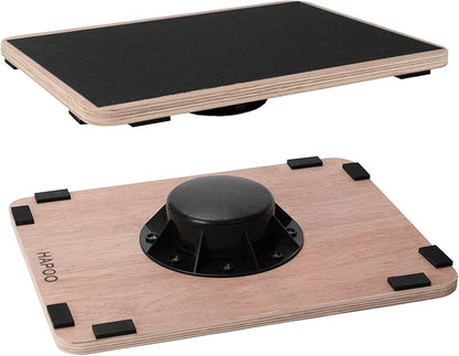 Wooden Wobble Board for Adults - Anti-Slip Balance Board for Stand-Desk Core Strength Therapy