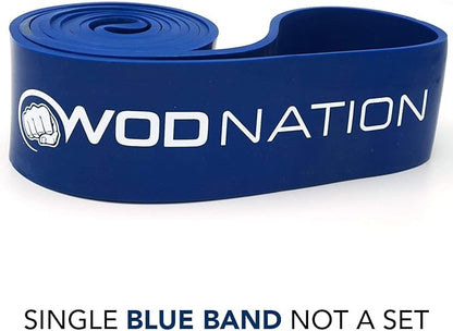 WOD Nation Pull Up Assistance Bands (10-175lbs Band) - Best for Pullup Assist, Chin Ups, Resistance Bands Exercise, Stretch, Mobility Work & Serious Fitness - 41 inch Straps