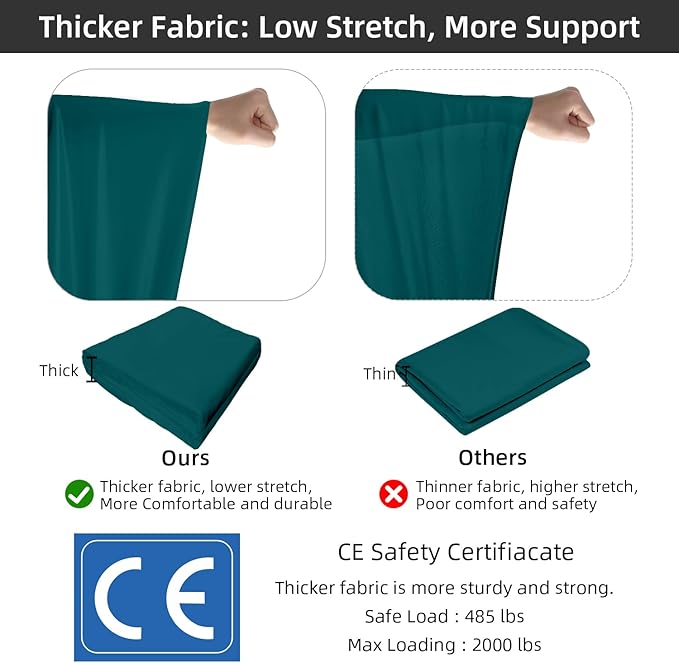 PRIOR FITNESS Aerial Silks Set, Professional Thicker Low Stretch Fabric 9/15/20 Yards Aerial Silk Swing Set with Hardware Guide, Yoga Starter Kit For Home, Aerial Yoga Hammock, Silks for Gymnastics, Antigravity Yoga, Inversion Exercise-All Levels