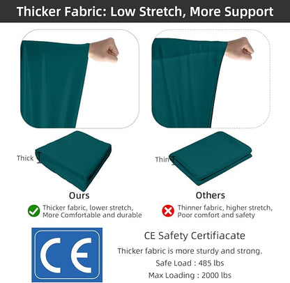 PRIOR FITNESS Aerial Silks Set, Professional Thicker Low Stretch Fabric 9/15/20 Yards Aerial Silk Swing Set with Hardware Guide, Yoga Starter Kit For Home, Aerial Yoga Hammock, Silks for Gymnastics, Antigravity Yoga, Inversion Exercise-All Levels