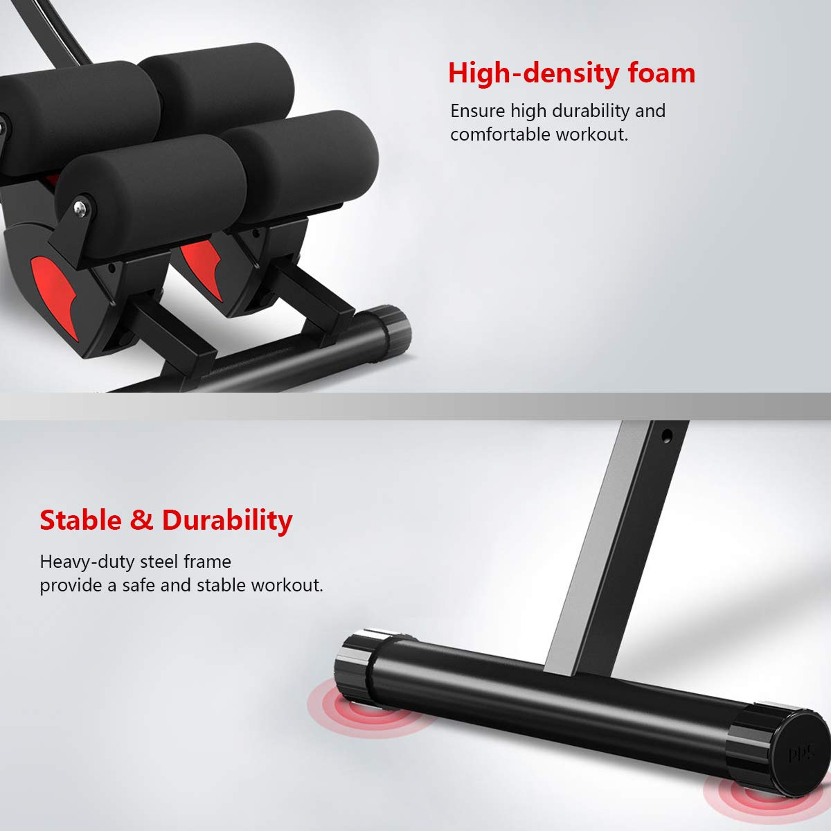 ab machine, ab workout equipment for home gym, Height Adjustable ab trainer