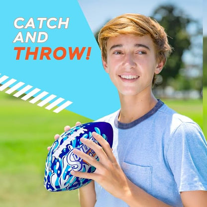 Sunlite Sports Waterproof Football for Lawn Backyard Pool Beach Lake Park Water Toy, Outdoor Play, for Kids Children Teens Adults, Family Fun