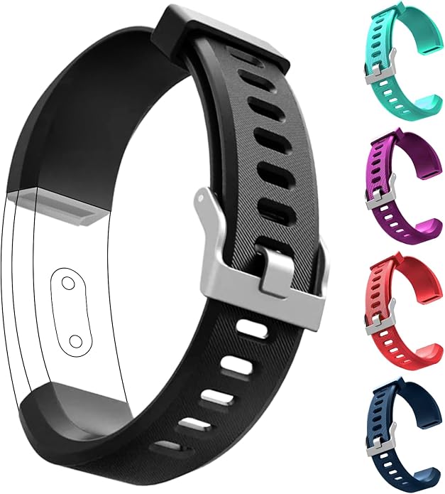 Watch Bands Replacement for ID115plus HR, Very Fit Pro Activity Fitness Tracker Wrist Bands Set, Multicolor Veryfitpro Smart Watch Strap Replacements