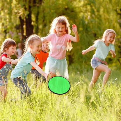 10 PCS Foldable Flying Disc Fans Set with Bag Folding Pocket Beach Flying Disc for Party Favors Summer Outdoor Activity