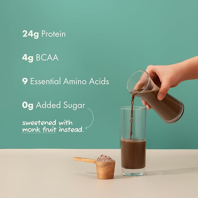 No-Nonsense Plant Protein, 21g Organic Brown Rice & Pea Isolate, Plant Based, Vegan, Gluten/Dairy Free, Sugar Free, Mint Cacao, 1.1lb (1pk, 13 Servings)