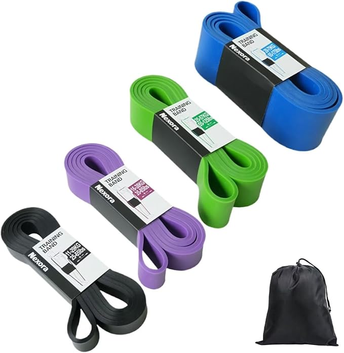 Nexora Resistance Bands Set,Workout Bands,Exercise Bands,Elastic Bands for Exercise,Stretch Bands for Physical Therapy,Strength Bands,Pull Up Assistance Bands, Heavy Duty Resistance Bands