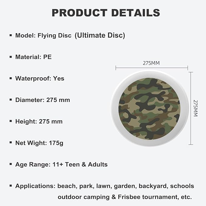 Sun and Snowflake Outdoor Flying Disc Hot and Cold Summer and Winter Element Ultimate Disc 175g for Boys Girls Men Women Birthday Christmas