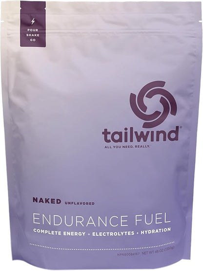 Tailwind Nutrition Endurance Fuel, Carbohydrate & Electrolyte Sports Drink Mix Powder, Gluten-Free, Vegan, Naked Unflavored, 50 Servings