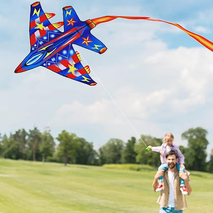 Large Plane Kite for Kids 4-8and Adults Easy to Fly and Assemble for Beginner, Children Kites for Ages 8-12 Professional for Beach and Outdoor Activity