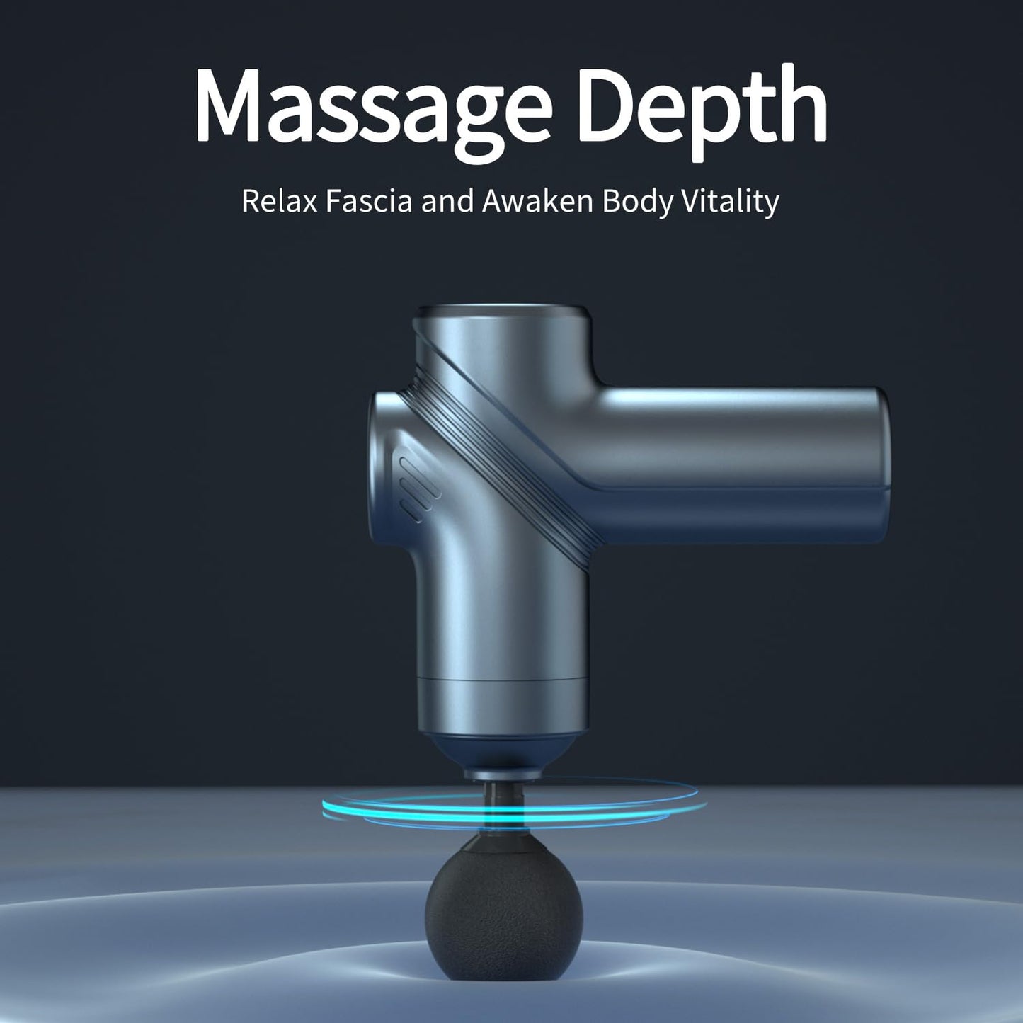 LEERCON Massage Gun Deep Tissue, Silent Motor and Portable Massage Gun with 4 Interchangeable Heads