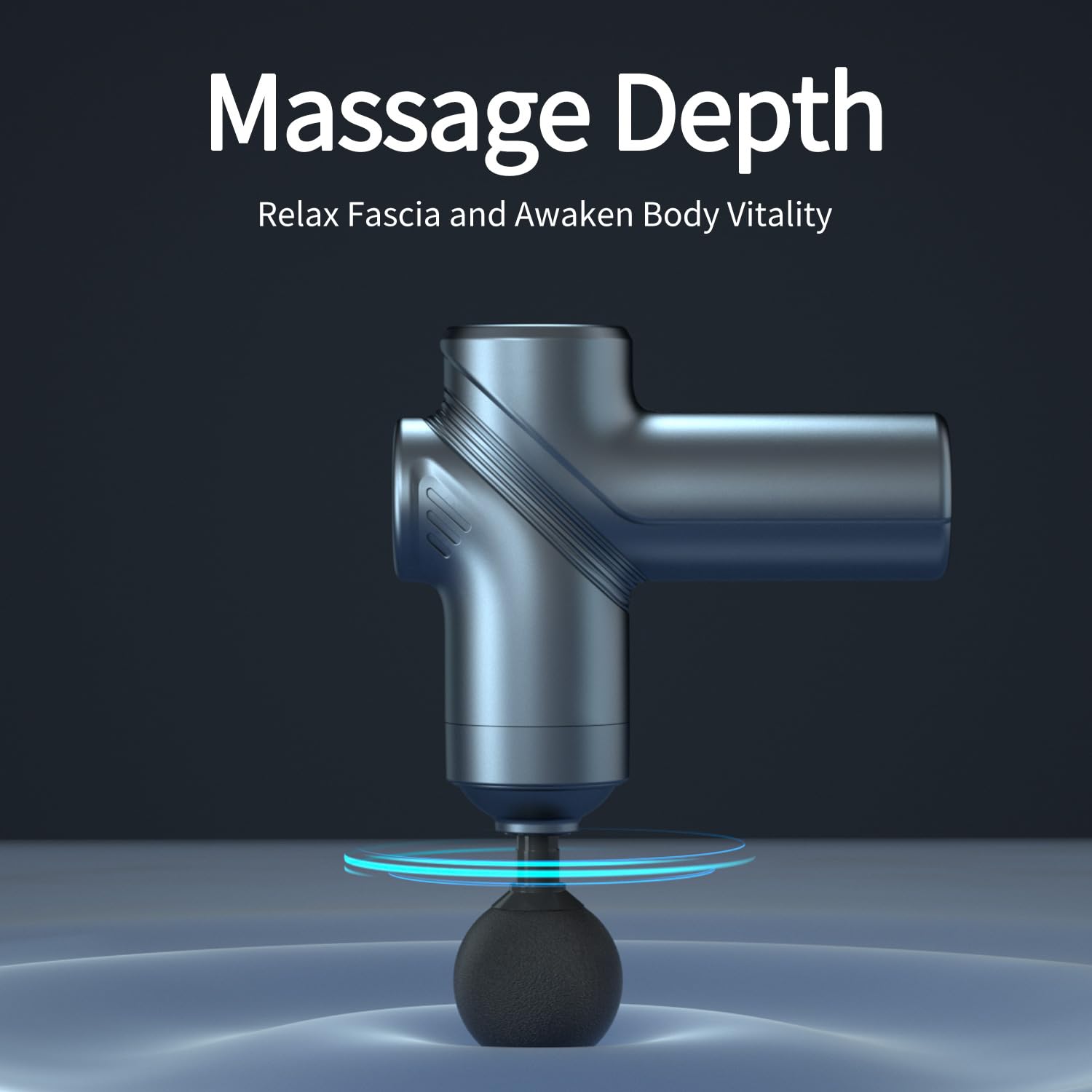 LEERCON Massage Gun Deep Tissue, Silent Motor and Portable Massage Gun with 4 Interchangeable Heads