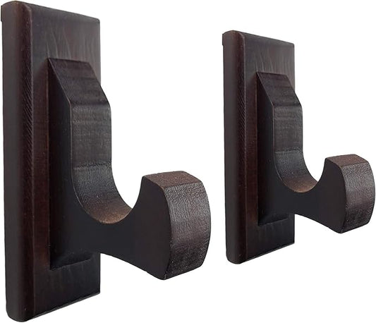 Sword Wall Mount Display Hooks - Wood Sword Holder Rack, Hanger for Martial Arts Weapons, Axe, Knife, Dagger, Lightsaber and Wizard Wand at Home or Office
