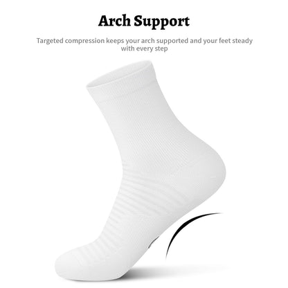 Compression Running Ankle Socks Men & Women 6 Pairs Quarter Cycling Socks