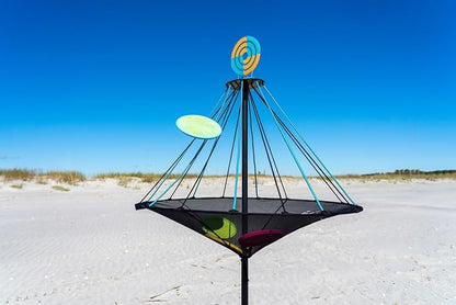 Waboba Hitman Flying Disc Target Game, 2 in 1 Foldable Throwing Garden Game with 4 Silicone Wingman Discs Included, Fun for All Ages, One Size