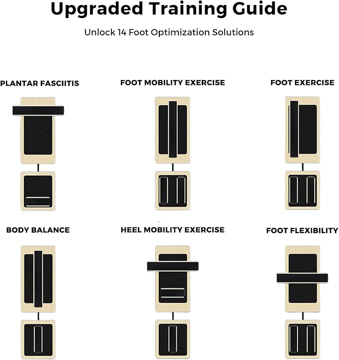 Ankle Balance Board Foot Strengthener Trainer, Single Leg Balance Board & Ankle Stability Board for Posture Correction, Sprain Recovery & Plantar Fasciitis Relief, Home Gym & Ankle Mobility Board