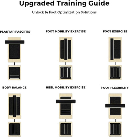 Ankle Balance Board Foot Strengthener Trainer, Single Leg Balance Board & Ankle Stability Board for Posture Correction, Sprain Recovery & Plantar Fasciitis Relief, Home Gym & Ankle Mobility Board