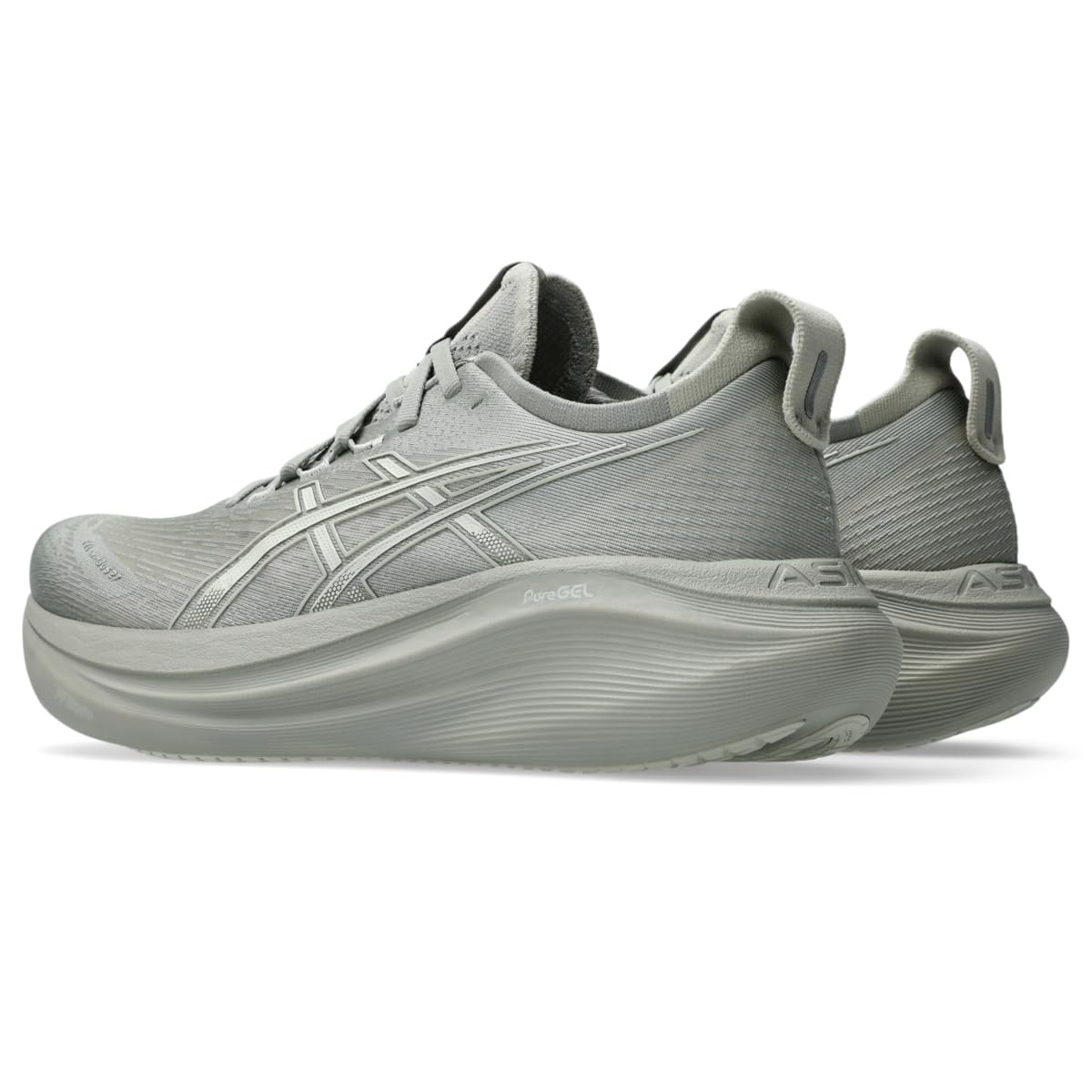 ASICS Men's Gel-Nimbus 27 Running Shoe, 11.5, Seal Grey/Lake Grey