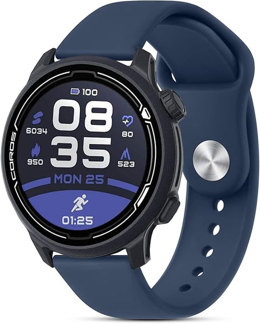 Amzpas Silicone Band for Coros PACE 2/ APEX 42mm/ APEX 2, 20mm Quick-Release Replacement Wristband Sport Strap for Men Women