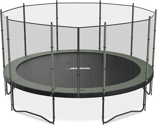 ACON Air Trampoline 15ft with Standard Safety Enclosure | Ultra-Durable Round Trampoline with 110 Heavy-Duty Springs | Exceptional Outdoor Family Fun