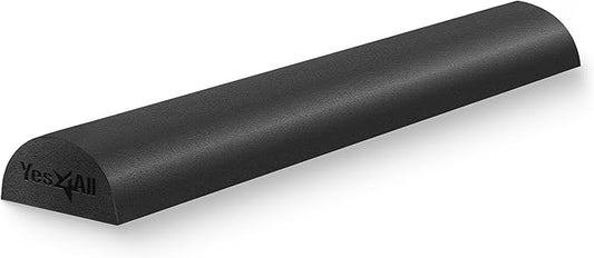 Yes4All Medium Firm Half Foam Rollers for Post-Workout Relaxation, 12/18/24/36 inch PE Foam Roll for Back Massage & Yoga Exercise