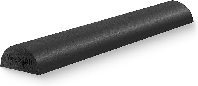 Yes4All Medium Firm Half Foam Rollers for Post-Workout Relaxation, 12/18/24/36 inch PE Foam Roll for Back Massage & Yoga Exercise