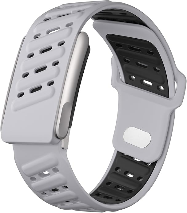 VeveXiao Rugged Comfort Silicone Wristband Compatible with WHOOP 5 | Whoop MG Band, Durable Soft Silicone Sports Loop Replacement Bands for Men Women with Metal Frame Connector