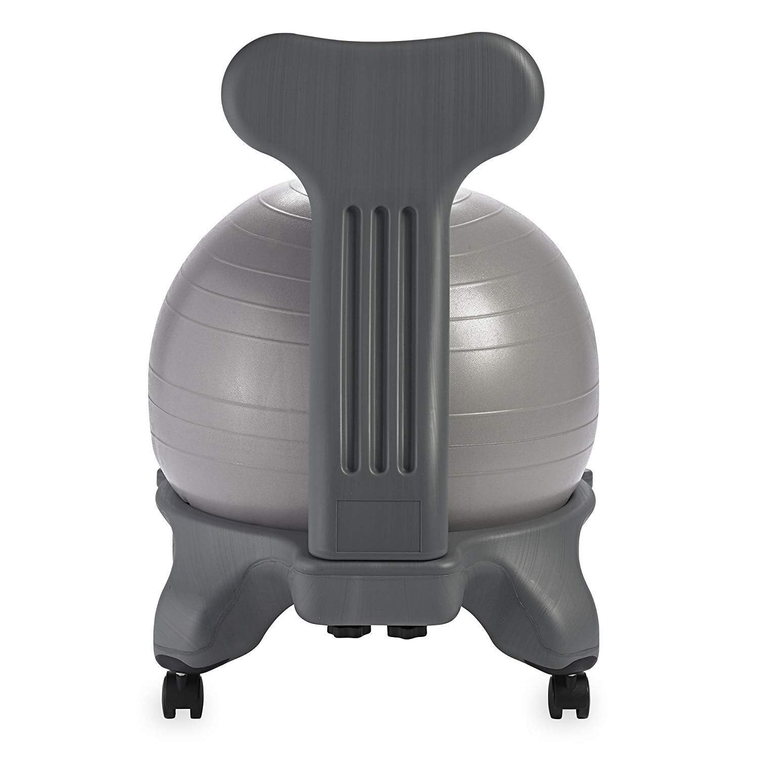Gaiam Classic Balance Ball Chair, Stability Seat (Cool Grey)