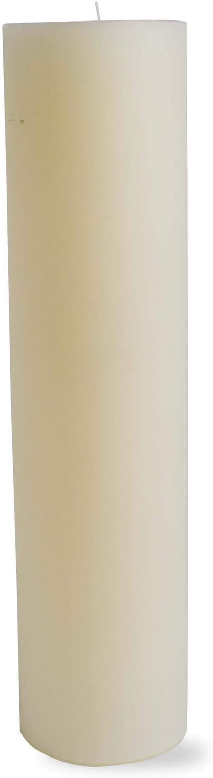 TAG Chapel 3X12 Ivory Pillar Paraffin Wax Candle Unscented Drip-Free Long Burning 175 Hours for Home Decor Wedding Parties Dining Dinner Kitchen Table Tabletop Living Room End Table Decor Decoration