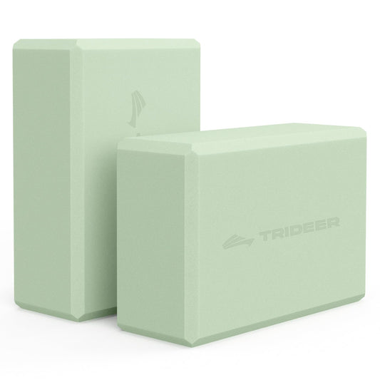 Trideer Yoga Block, Soft Non-Slip Surface Premium Foam Blocks, Supportive, Lightweight, Odorless
