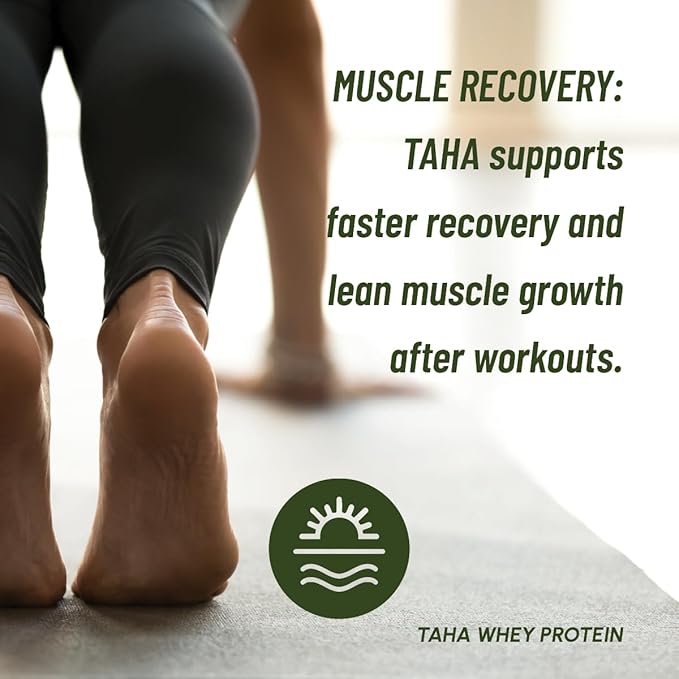 Taha Health & Nutrition Chocolate Whey Protein Isolate Powder, 30g Protein, 7.9g BCAAs, 4.3g Leucine | New Zealand Free-Range, Grass-Fed Dairy | Gluten-Free, Keto, Kosher | 2LB, ~24 Servings