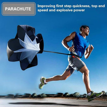 Agility Ladder, Speed Ladder, Speed Training Equipment Set, 20ft Agility Ladder, 12 Soccer Cones, Running Parachute, Basketball Football Soccer Training Equipment for Kids, Youth, Adults