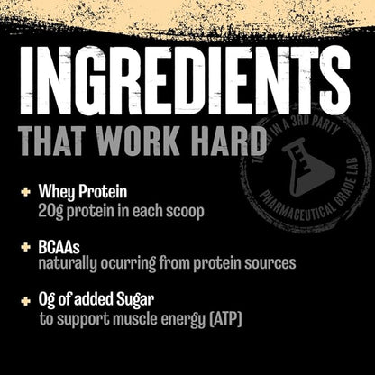 Animal 100% Whey Protein Powder ??Whey Blend for Pre Workout or Post Workout, Recovery, Anytime Low Sugar Protein Boost Meal Replacement with BCAA Branched Chain Amino Acids ??Cookies & Cream, 4 lb