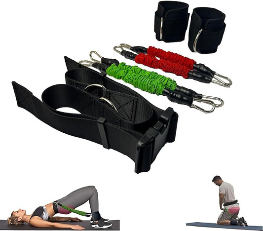 2025 New Hip Thrust and Kneeling Squat Set, Come with 90lbs Portable Exercise Equipment for Glute Training, Leg Extension Home and Gym Workout, Workout Anywhere