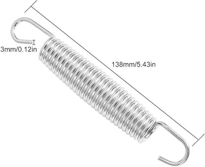 20 Pack 5.5 Inch Trampoline Spring Heavy Duty Galvanized Steel Replacement Trampoline Parts Springs with Pull Tool T-Hook for Outdoor Trampoline Aotob, Skywalker, JumpKing, UpperBounce, SkyBound