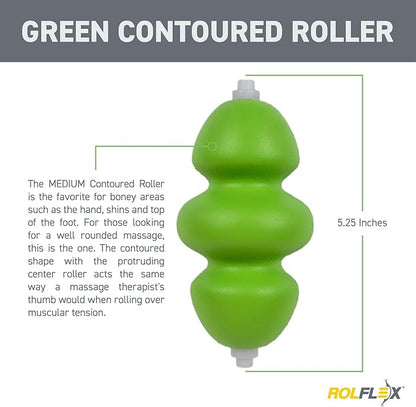 Rolflex Recovery Roller 2 Pack, Upgrade for Rolflex, Different Densities for a Cusomized Feel. Trigger Point Release, Mimic a Thumb.