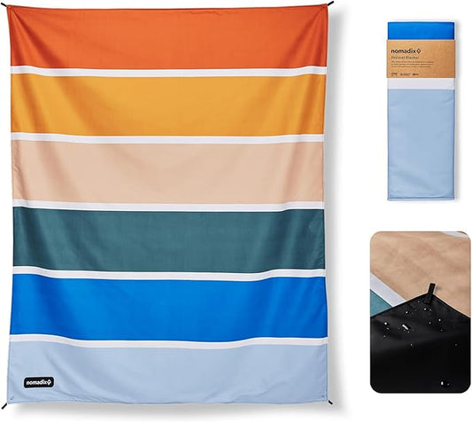 Nomadix Festival Blanket - Perfect for Picnics, Camping, & Lawn Seating - Plush Top & Water