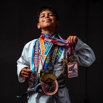 Kids Brazilian Jiu Jitsu Gi For Kids BJJ Gi Youth Grappling Kimonos Preshrunk Lightweight Martial Arts Uniform