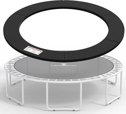 LANGXUN Universal Trampoline Repalcement Safety Pad, 8ft 10ft 12ft 14ft 15ft 16ft Waterproof Surround Spring Foam Cover for Round Frame