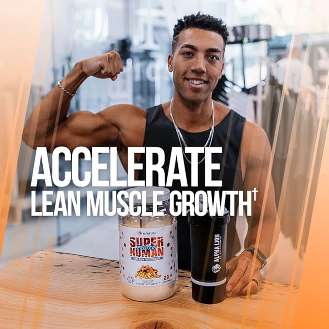 ALPHA LION Superhuman Whey Protein Powder, Great Tasting Pure Whey Protein Isolate, Low Carb, Low Sugar, No Bloat Post Workout, Muscle Recovery & Growth (28 Servings, Orange Gainsicle)