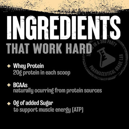 Animal 100% Whey Protein Powder ??Whey Blend for Pre Workout or Post Workout, Recovery, or an Anytime Low Sugar Protein Boost Meal Replacement with BCAA Branched Chain Amino Acids ??Vanilla, 4 lb