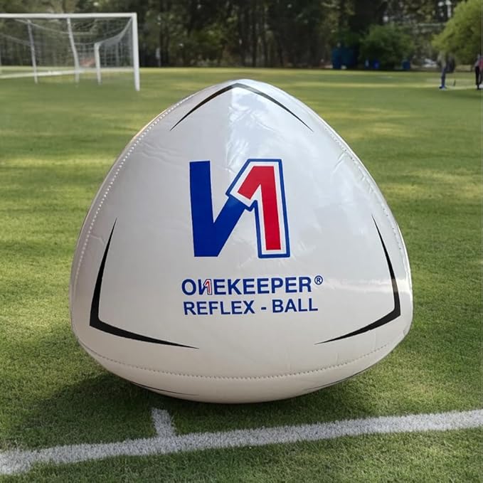 Soccer Reflex & Reaction Ball - White, Orange, Blue, Pink, and Fluo Yellow, Agility and Coordination Training for Kids and Juniors (Pump Not Included)