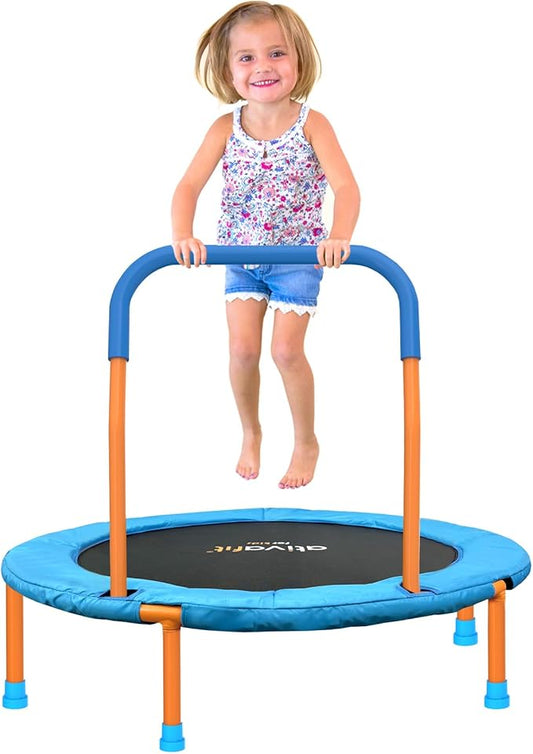 Ativafit 36inch Mini Toddler Trampoline for Kids Ages 2-6 Indoor Outdoor Folding Small Rebounder