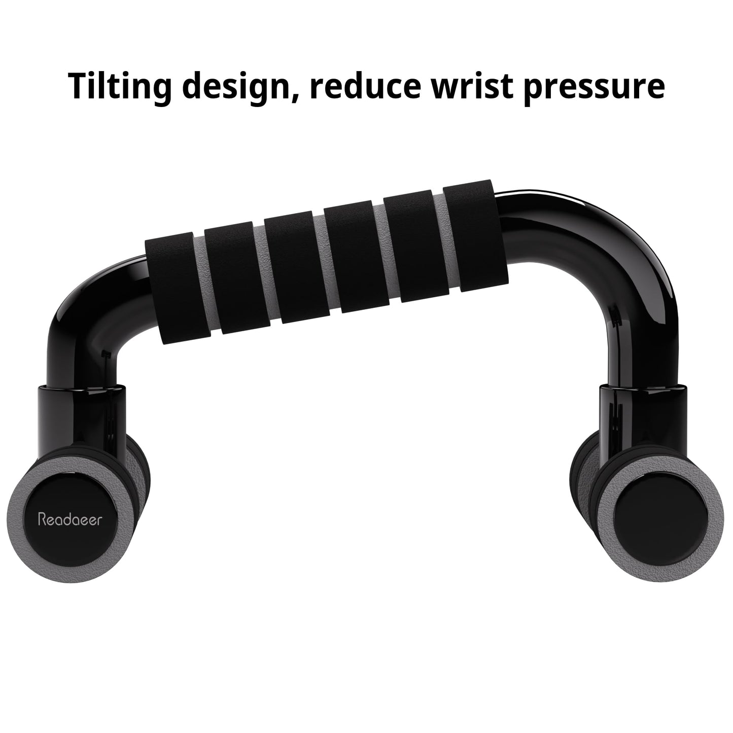 Readaeer Push Up Bars Gym Exercise Equipment Fitness 1 Pair Pushup Handles with Cushioned Foam Grip