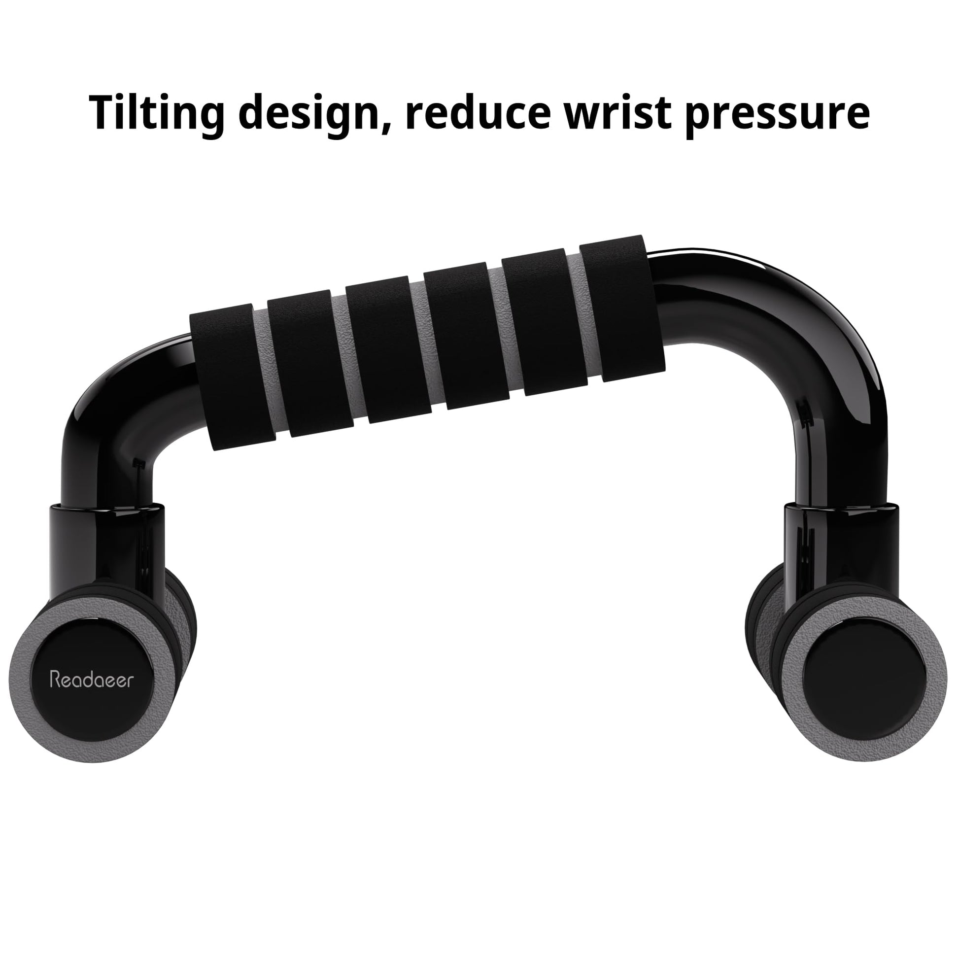 Readaeer Push Up Bars Gym Exercise Equipment Fitness 1 Pair Pushup Handles with Cushioned Foam Grip
