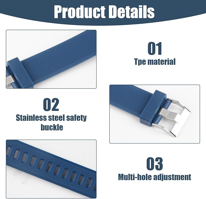 Watch Bands Replacement for ID115plus HR, Very Fit Pro Activity Fitness Tracker Wrist Bands Set, Multicolor Veryfitpro Smart Watch Strap Replacements