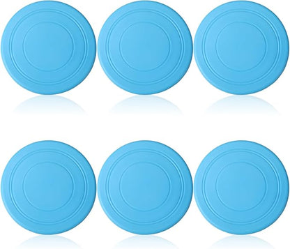 6 Pcs Kids Flying Disc 7 Inch Silicone Flying Disks Set for Kindergarten Outdoor Backyard Beach Lawn Park