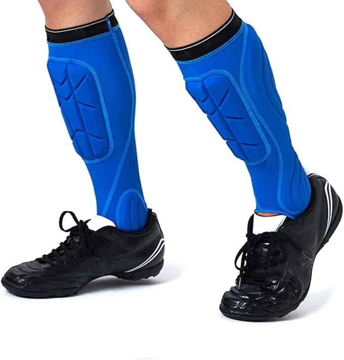 Soccer Shin Guards, Soccer Protective Gear with Calf and Ankle Pads, Shin Guard Pads for Youth and Adult